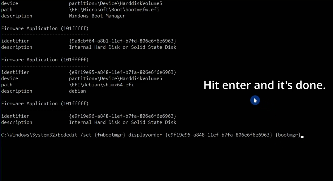 Fix the GRUB menu after a Windows 11 update
