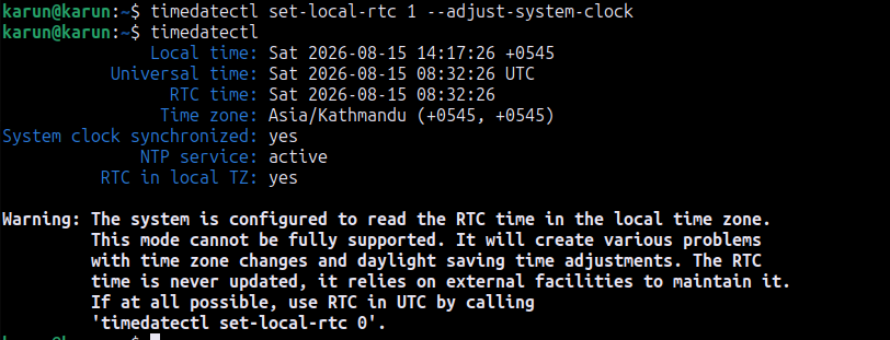 how to fix windows 11 wrong time after dual boot with linux