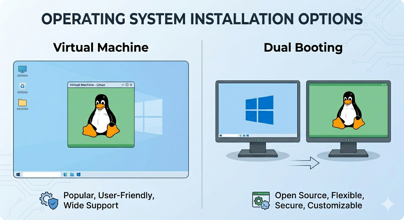 Difference between dual boot and virtual machine