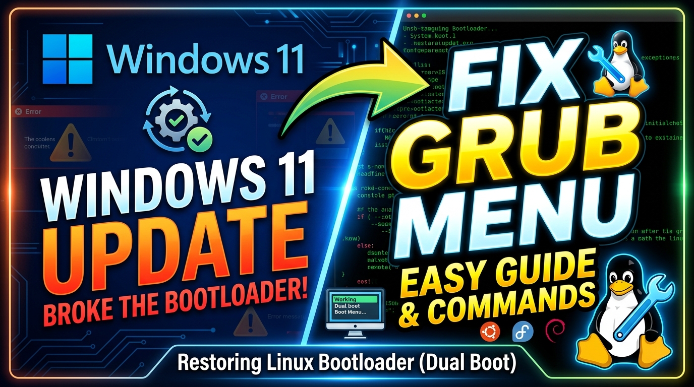 Fix GRUB menu after Windows 11 update