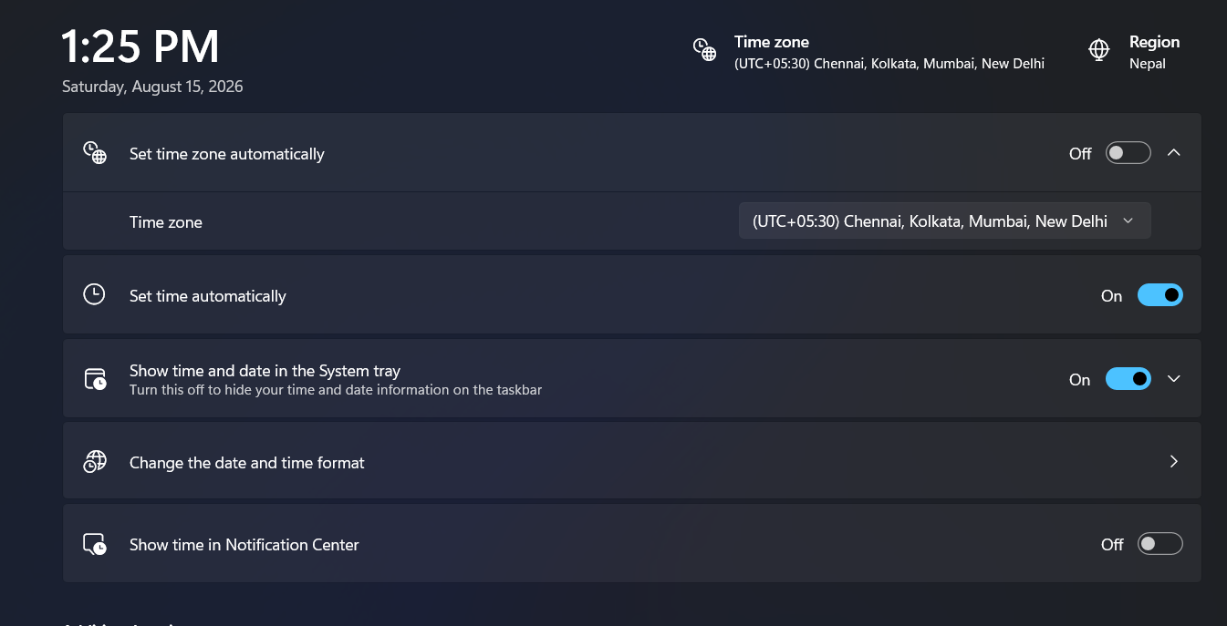 how to fix windows 11 wrong time after dual boot with linux
